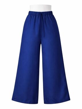 Navy Blue Drawstring Pallatzo Pants Size L